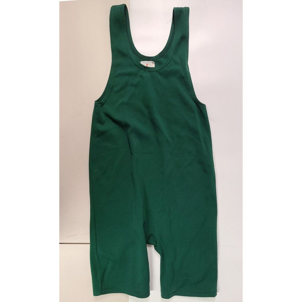 Vintage Champion Products Green Wrestling Singlet One Piece Body Suit Size L
